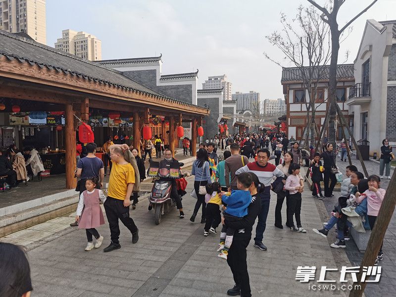 记者近日在洋湖湿地公园配套项目洋湖水街发现，仍有不少人骑着电动车随意在景区内穿梭。长沙晚报全媒体记者 刘树源 摄