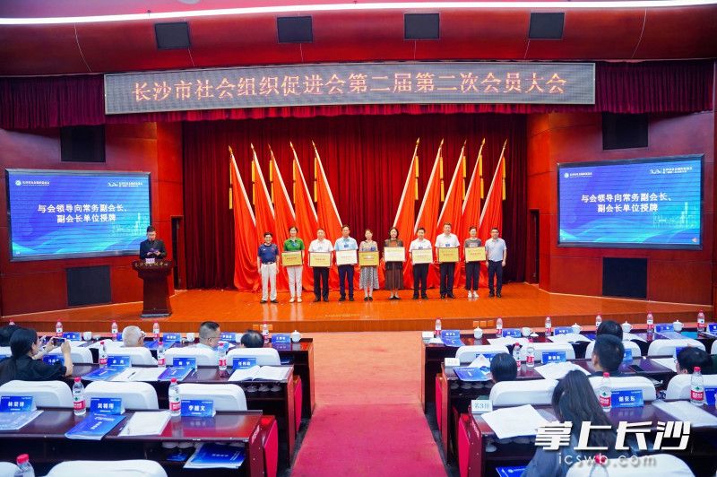 会上为副会长及以上会员单位授牌。 会上为副会长及以上会员单位授牌。