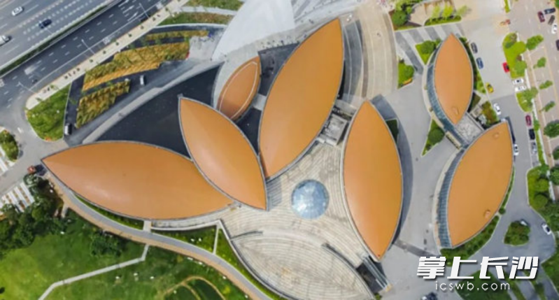 隆平水稻博物馆俯瞰图。 隆平水稻博物馆俯瞰图。