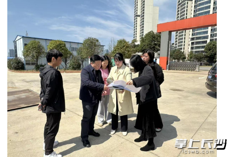 图为调研组在调研。 均为长沙晚报通讯员 供图