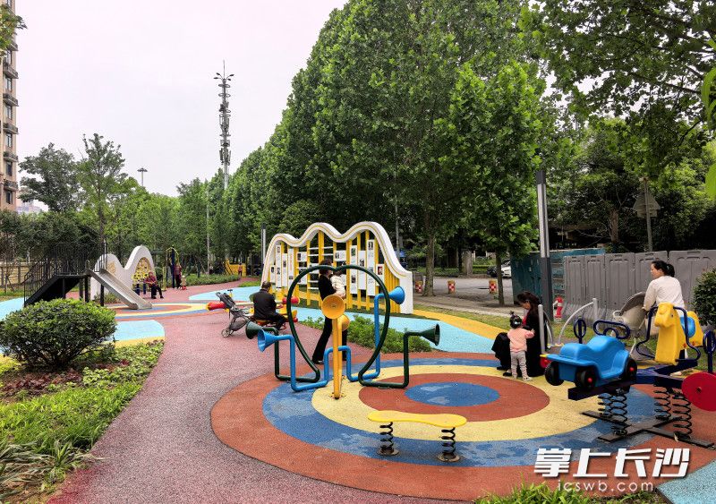 开福区植基路口袋公园实现了“小公园、大功能”。