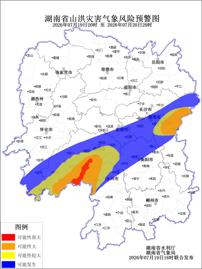 山洪灾害风险预警。
