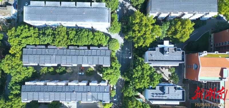 湖南大学财院小区改造后的效果。 湖南大学财院小区改造后的效果。