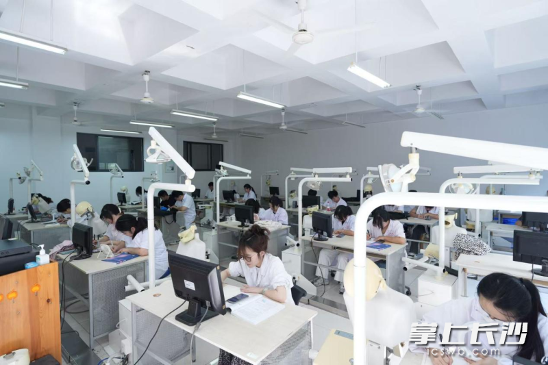 口腔头模实验室。 口腔头模实验室。