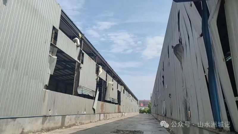 改造前的金翔铜业老厂房。园区供图 改造前的金翔铜业老厂房。园区供图