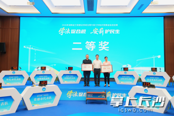 长沙市代表队、娄底市代表队获二等奖。 长沙市代表队、娄底市代表队获二等奖。