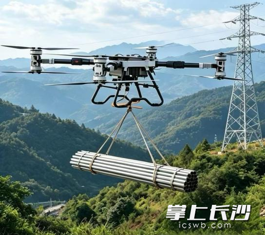 重载无人机作业场景。 资料图片 重载无人机作业场景。 资料图片