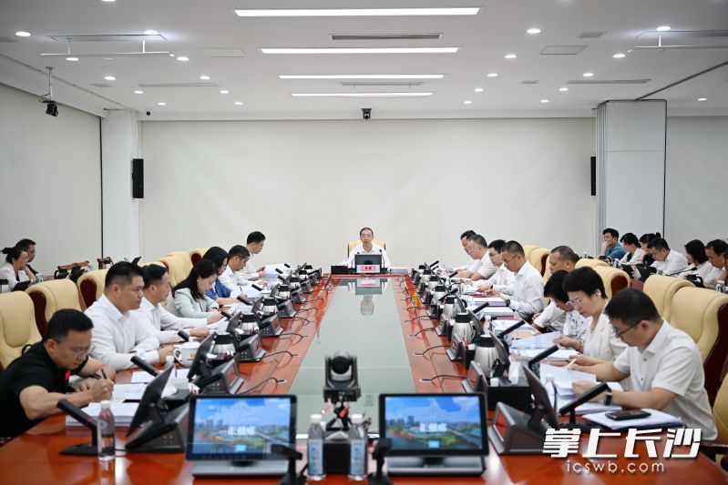 9月3日,湖南湘江新区党工委(长沙高新区党工委、岳麓区委)党的建设工作领导小组会议召开。湘江早报全媒体记者 张圣贺 摄 9月3日,湖南湘江新区党工委(长沙高新区党工委、岳麓区委)党的建设工作领导小组会议召开。湘江早报全媒体记者 张圣贺 摄