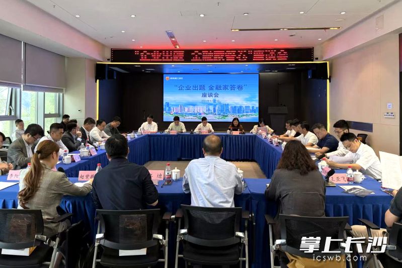 9月17日，湘江新区举办“金融家赋能新区”暨“企业出题 金融家答卷”座谈会，新区重点企业与境内外金融、投资机构面对面交流。均为 湘江早报全媒体记者 黄荣佳 摄