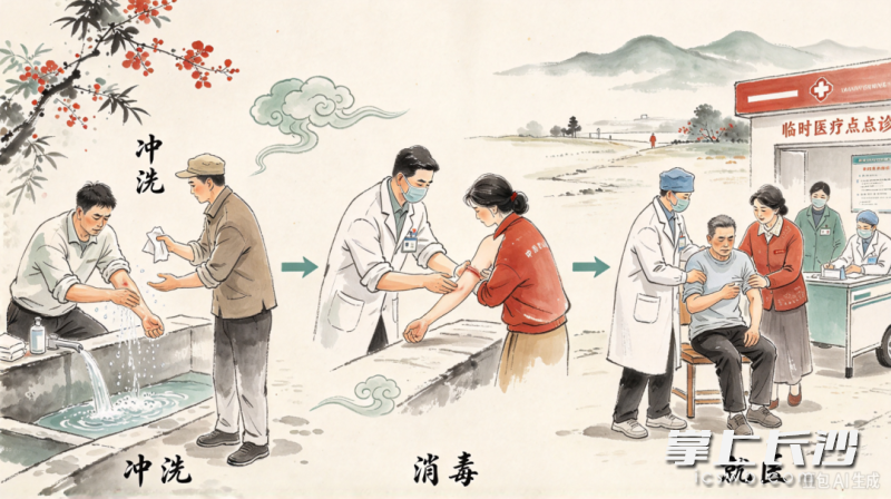 被动物致伤现场急救掌握三步法则:冲洗、消毒、就医。 被动物致伤现场急救掌握三步法则:冲洗、消毒、就医。