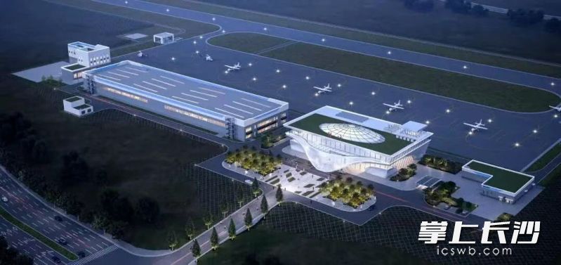 长沙坪塘通用机场效果图。长沙晚报通讯员 贺喜迎 供图 长沙坪塘通用机场效果图。长沙晚报通讯员 贺喜迎 供图