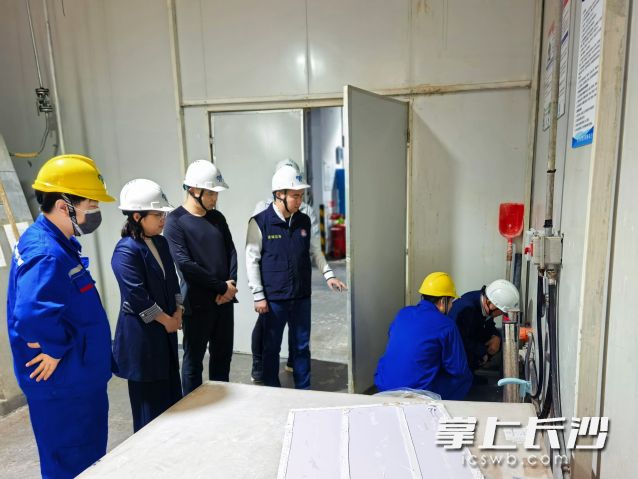 企业安全生产督导现场。 企业安全生产督导现场。